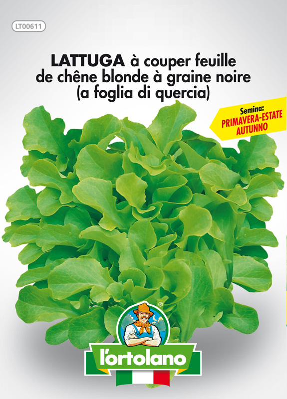 Immagine prodotto LATTUGA à couper feuille de chêne blonde à graine noire (a foglia di quercia)